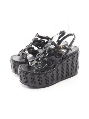 Prada Sandals Leather Black 37
